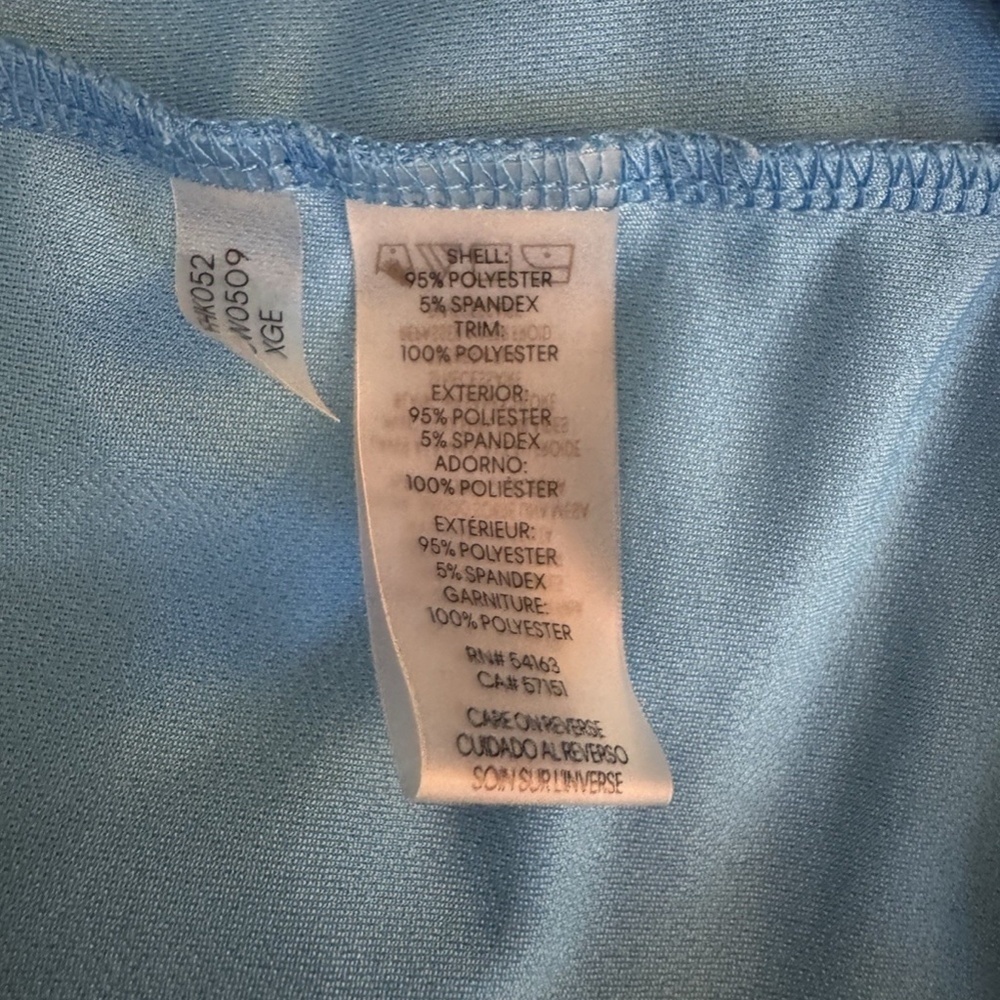 Calvin Klein Small Solid Blue W/Flutter Sleeves S… - image 5